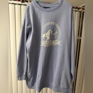 ASOS Design Purple Aspen Colorado Oversized Crewneck Size 14 Large